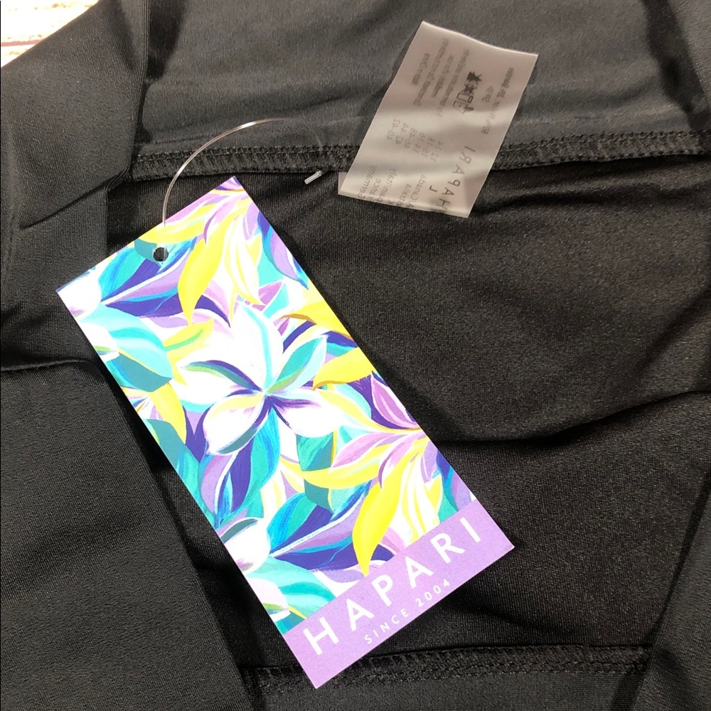 NWT Hapari Tummy Tuk Black High-Waist Bikini Bottom - Picture 6 of 8